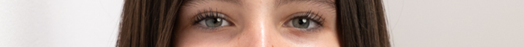 Close-up of Quinn’s eyes